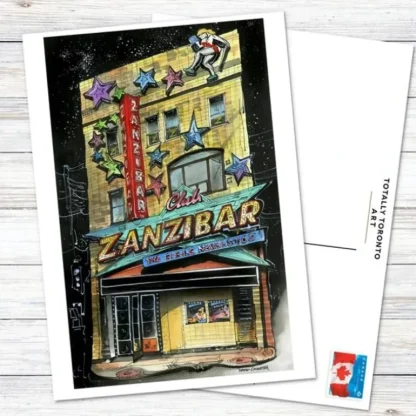 David Crighton Postcard - Zanzibars Tavern - Little Painter Art | Exploring the Endless Possibilities of Art Cheap