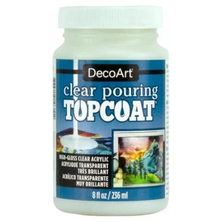 DecoArt Clear Pouring TopCoat 8oz High-Gloss Acrylic - Little Painter Art | Exploring the Endless Possibilities of Art Clearance