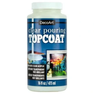 DecoArt Clear Pouring TopCoat 16oz High-Gloss Acrylic - Little Painter Art | Exploring the Endless Possibilities of Art Hot