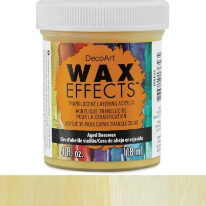 DecoArt Wax Effects Translucent Layering Acrylic 4oz - Aged Beeswax - Little Painter Art | Exploring the Endless Possibilities of Art Cheap