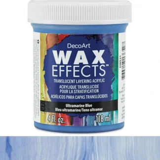 DecoArt Wax Effects Translucent Layering Acrylic 4oz - Ultramarine Blue - Little Painter Art | Exploring the Endless Possibilities of Art Fashion