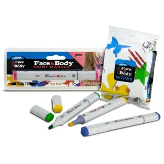 Derivan Face & Body Paint Markers & Wipes - Little Painter Art | Exploring the Endless Possibilities of Art Flash Sale