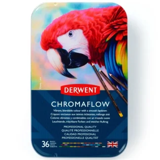 Derwent Chromaflow Pencils - Set of 36 - FREE Set of 2 Blender Pens - Little Painter Art | Exploring the Endless Possibilities of Art Cheap