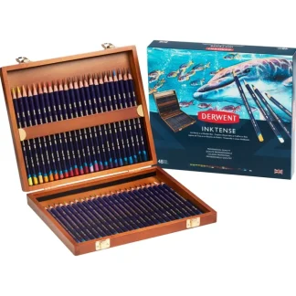 Derwent Inktense Pencils - Wooden Box Set of 48 - Little Painter Art | Exploring the Endless Possibilities of Art Cheap