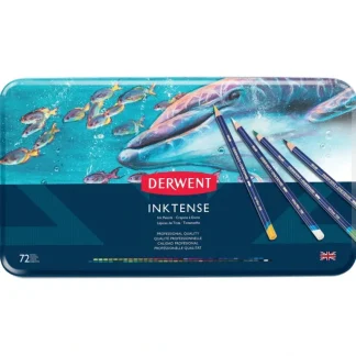 Derwent Inktense Watercolour Ink Pencils - Tin of 72 Assorted Pencils - Little Painter Art | Exploring the Endless Possibilities of Art Sale
