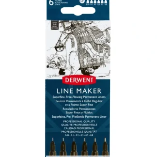 Derwent Line Maker - Set of 6 Black - Little Painter Art | Exploring the Endless Possibilities of Art Flash Sale