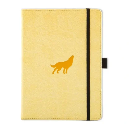 Dingbats Wildlife Cream Wolf Vegan Notebook A5+ Lined - Little Painter Art | Exploring the Endless Possibilities of Art Store