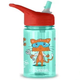 EcoVessel Splash 12oz Tritan Kids Water Bottle - Science Cat - Little Painter Art | Exploring the Endless Possibilities of Art^ Shop