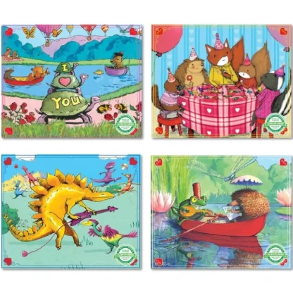 eeBoo 36pc Mini Puzzle, Assorted - Little Painter Art | Exploring the Endless Possibilities of Art^ Best