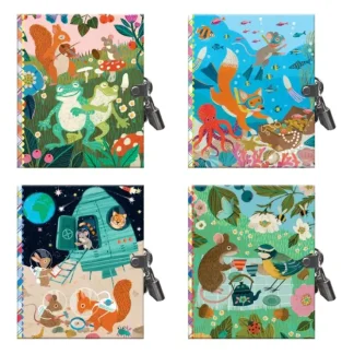 eeBoo Very Small Locking Journal, Victoria Assortment - Little Painter Art | Exploring the Endless Possibilities of Art^ Clearance