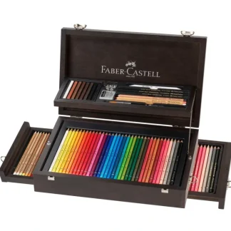 Faber-Castell Art & Graphic Collection Wooden Case - 125 Pieces - Little Painter Art | Exploring the Endless Possibilities of Art^ Hot
