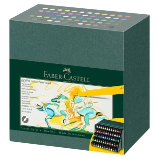 Faber-Castell Pitt Artists Brush Pen Set of 60 Assorted Colours - Little Painter Art | Exploring the Endless Possibilities of Art^ Cheap