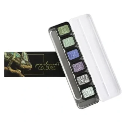 Finetec Mica Pearlescent Watercolour Set 6pk Cool - Little Painter Art | Exploring the Endless Possibilities of Art^ New