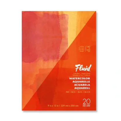 Fluid Cold Pressed Watercolour Pad 9"x12" 140lb - Little Painter Art | Exploring the Endless Possibilities of Art^ Online