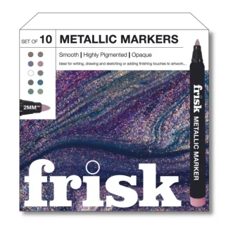 Frisk Metallic Markers Set of 10 - 2mm - Little Painter Art | Exploring the Endless Possibilities of Art^ Clearance