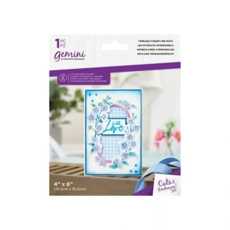 Gemini 4" x 6" Floral Frame Cut and Emboss Folder - Timeless Forget-Me-Nots - Little Painter Art | Exploring the Endless Possibilities of Art^ Flash Sale