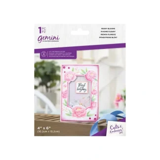 Gemini 4" x 6" Floral Frame Cut and Emboss Folder - Peony Blooms - Little Painter Art | Exploring the Endless Possibilities of Art^ Best Sale