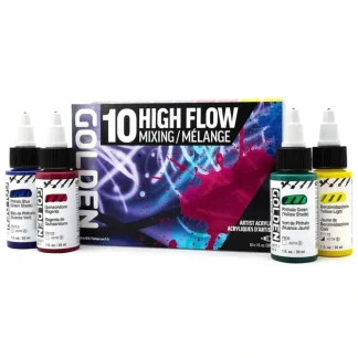 Golden High Flow Artist Acrylics Mixing Set of 10 x 30ml - Little Painter Art | Exploring the Endless Possibilities of Art^ Store