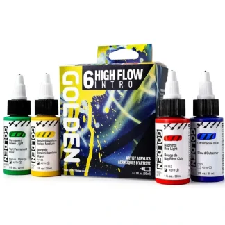 Golden High Flow Artist Acrylics Intro Set - 6 x 30ml - Little Painter Art | Exploring the Endless Possibilities of Art^ Clearance