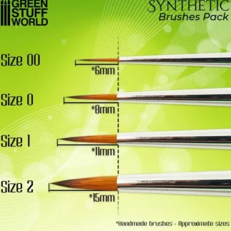 GREEN SERIES Synthetic Brush - Size 00 - Little Painter Art | Exploring the Endless Possibilities of Art^ Shop