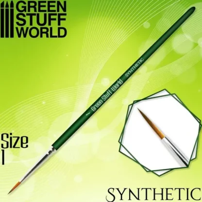 GREEN SERIES Synthetic Brush - Size 1 - Little Painter Art | Exploring the Endless Possibilities of Art^ Fashion