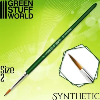 GREEN SERIES Synthetic Brush - Size 2 - Little Painter Art | Exploring the Endless Possibilities of Art^ Best Sale