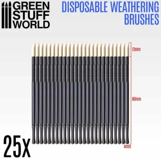 GSW 25x Disposable Weathering Brushes - Little Painter Art | Exploring the Endless Possibilities of Art^ Outlet