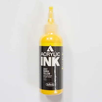 Holbein Acrylic Ink AI837 Hansa Yellow B 100ml - Little Painter Art | Exploring the Endless Possibilities of Art^ New