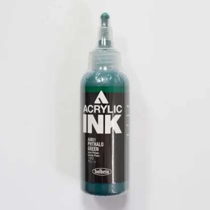 Holbein Acrylic Ink AI851 Phthalo Green B 100ml - Little Painter Art | Exploring the Endless Possibilities of Art^ Store