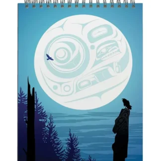Indigenous Collection Coilbound Sketchbook - Mark Preston: Full Moon Raven - Little Painter Art | Exploring the Endless Possibilities of Art^ Best Sale
