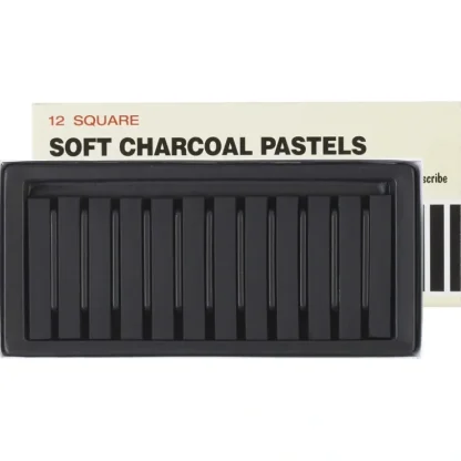 Inscribe Soft Charcoal Pastels - Set of 12 Square Pastels - Little Painter Art | Exploring the Endless Possibilities of Art^ Hot