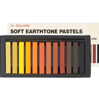 Inscribe Soft Earthtone Pastels - Set of 12 Square Pastels - Little Painter Art | Exploring the Endless Possibilities of Art^ Discount