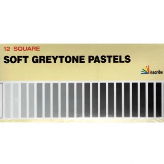 Inscribe Soft Greytone Pastels - Set of 12 Square Pastels - Little Painter Art | Exploring the Endless Possibilities of Art^ Hot