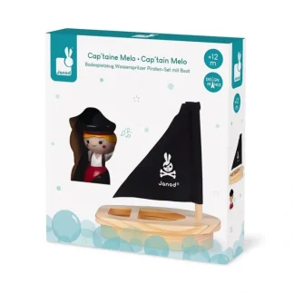 Janod Bath Toy - Cap'tain Melo & Her Boat - Little Painter Art | Exploring the Endless Possibilities of Art^ Flash Sale