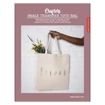 Kikkerland Crafters Image Transfer Tote Bag - Little Painter Art | Exploring the Endless Possibilities of Art^ Clearance