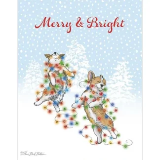 Leanin' Tree Holiday Boxed Cards 12pk Merry & Bright Dogs - Little Painter Art | Exploring the Endless Possibilities of Art^ Outlet