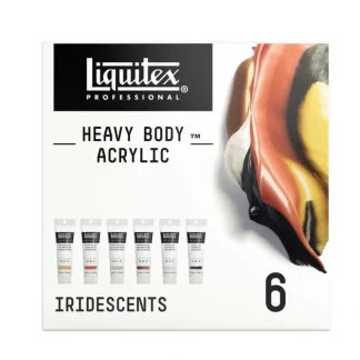 Liquitex Heavy Body Acrylics - Iridescents - Set of 6 x 59ml - Little Painter Art | Exploring the Endless Possibilities of Art^ New