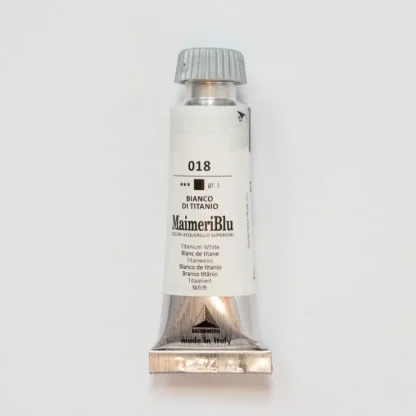 Maimeri Blu 12ml 018 Titanium White - Little Painter Art | Exploring the Endless Possibilities of Art^ Shop
